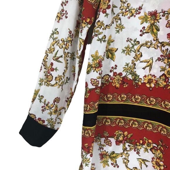 Zara Basic Japanese Style Kimono, Giesha Girl, Shirt Dress, Enamel Buttons XS - Picture 4 of 10